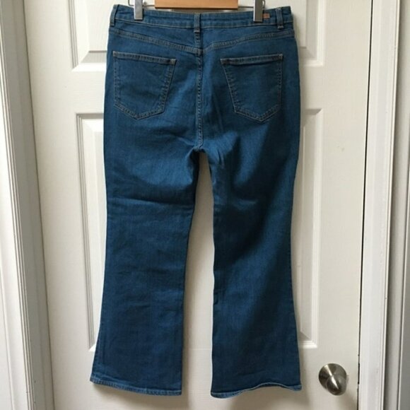 massimo Dutti High Rise Ankle Flare Jeans - Picture 5 of 9